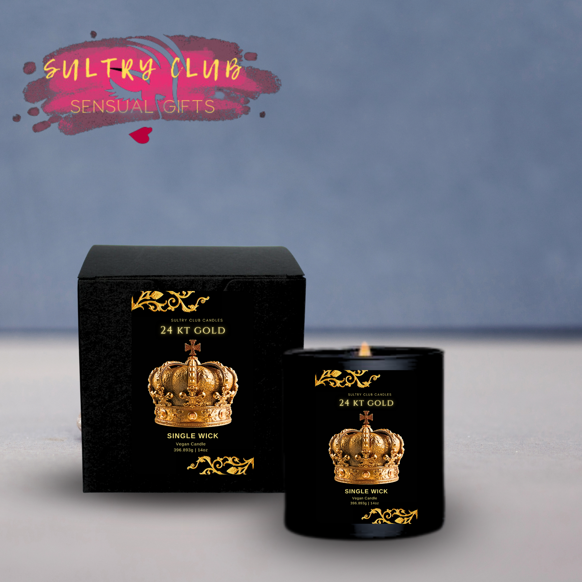 24 Kt Gold Vegan Candle