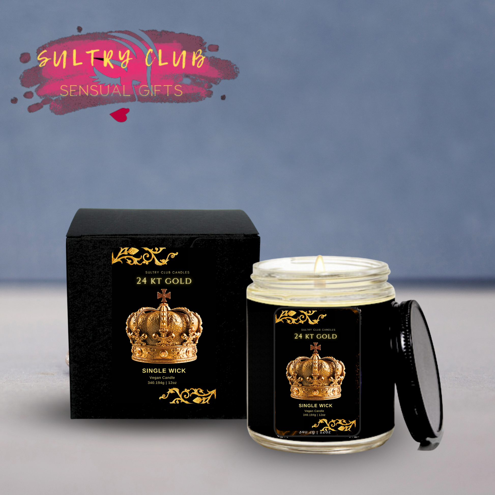 24 Kt Gold Vegan Candle