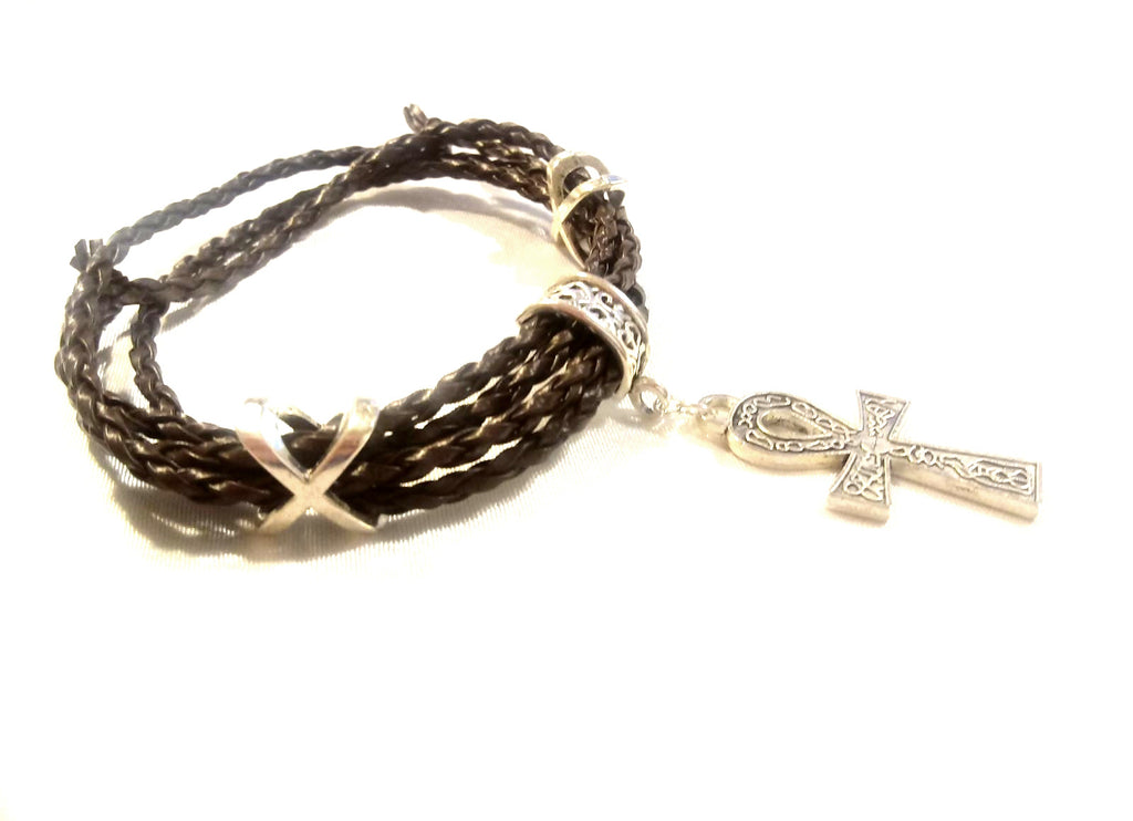 African Fertility Goddess Adjustable Wrap Bracelet