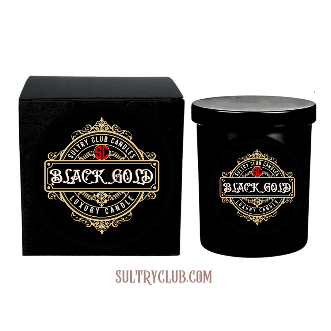 Black Gold Vegan Candle