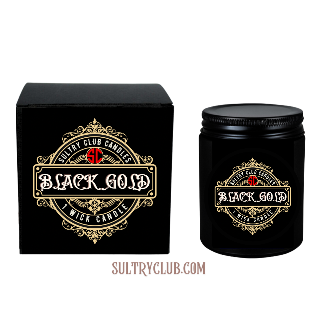 Black Gold Vegan Candle