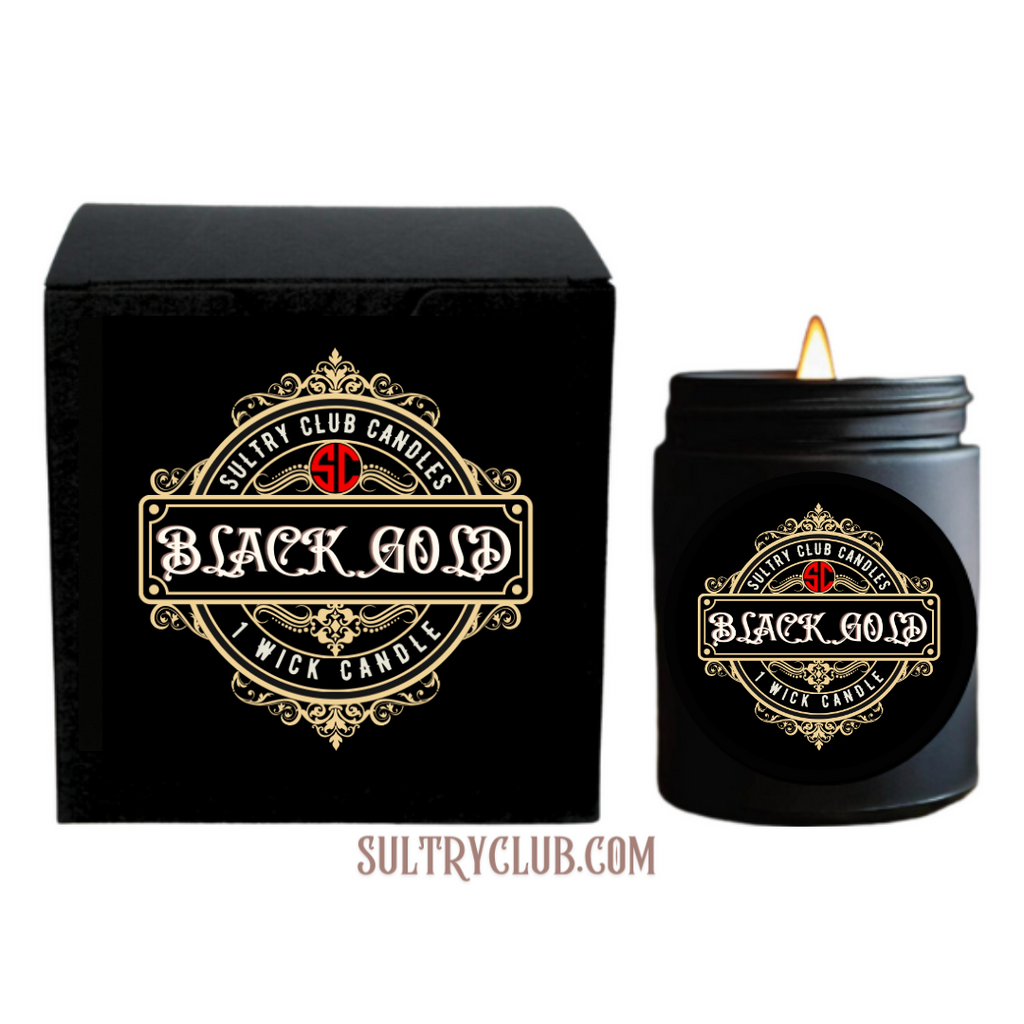 Black Gold Vegan Candle