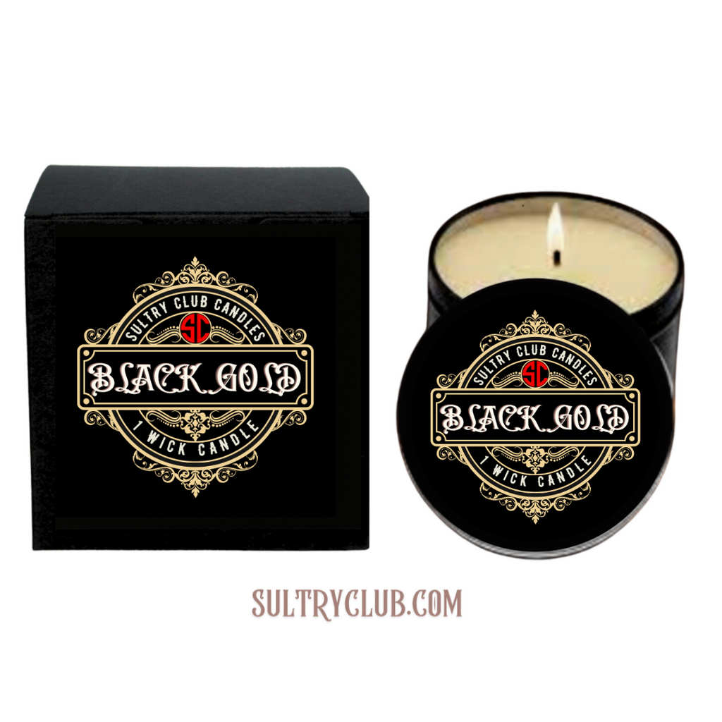 Black Gold Vegan Candle