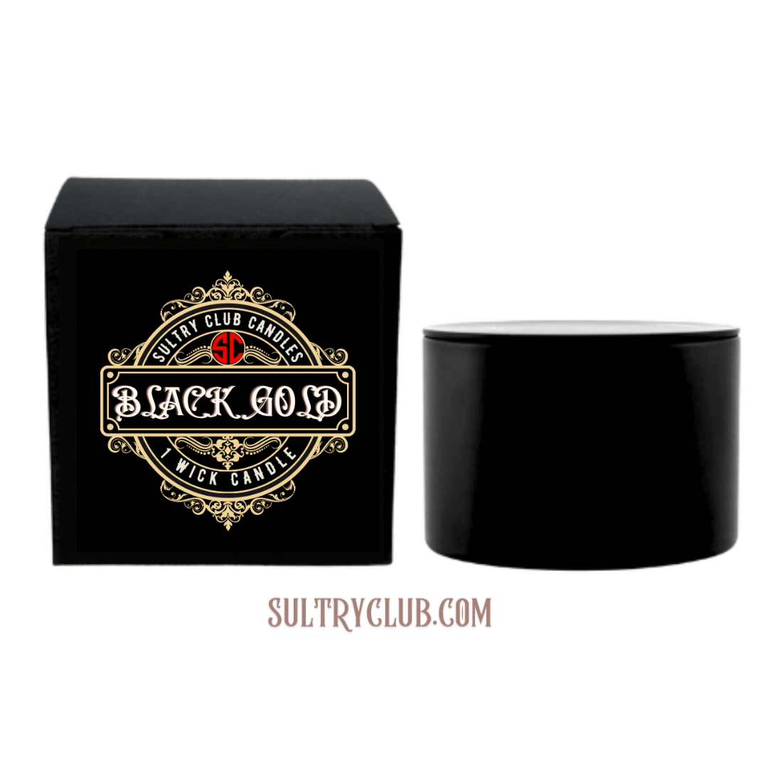 Black Gold Vegan Candle