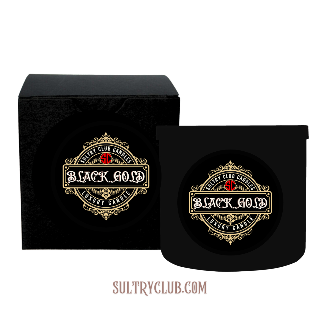 Black Gold Vegan Candle