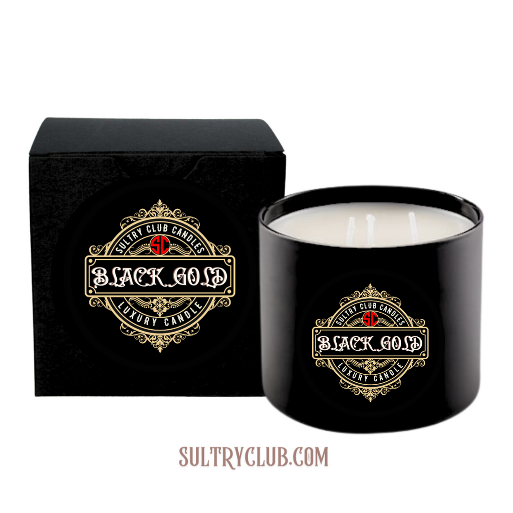 Black Gold Vegan Candle