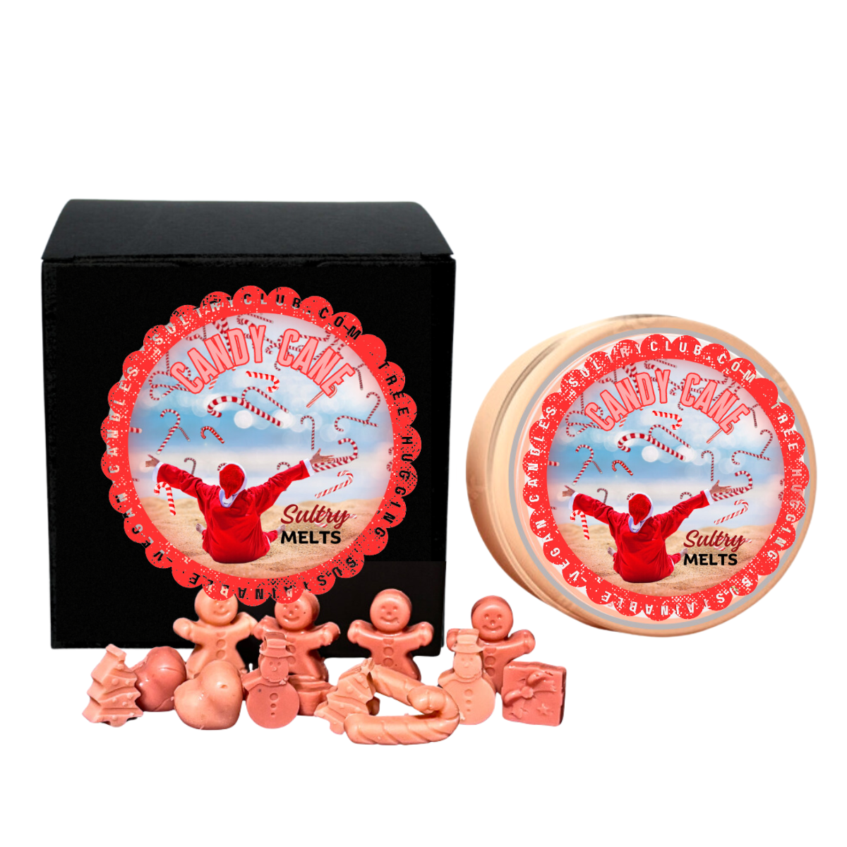 Candy Cane Holiday Candle And Wax Melts