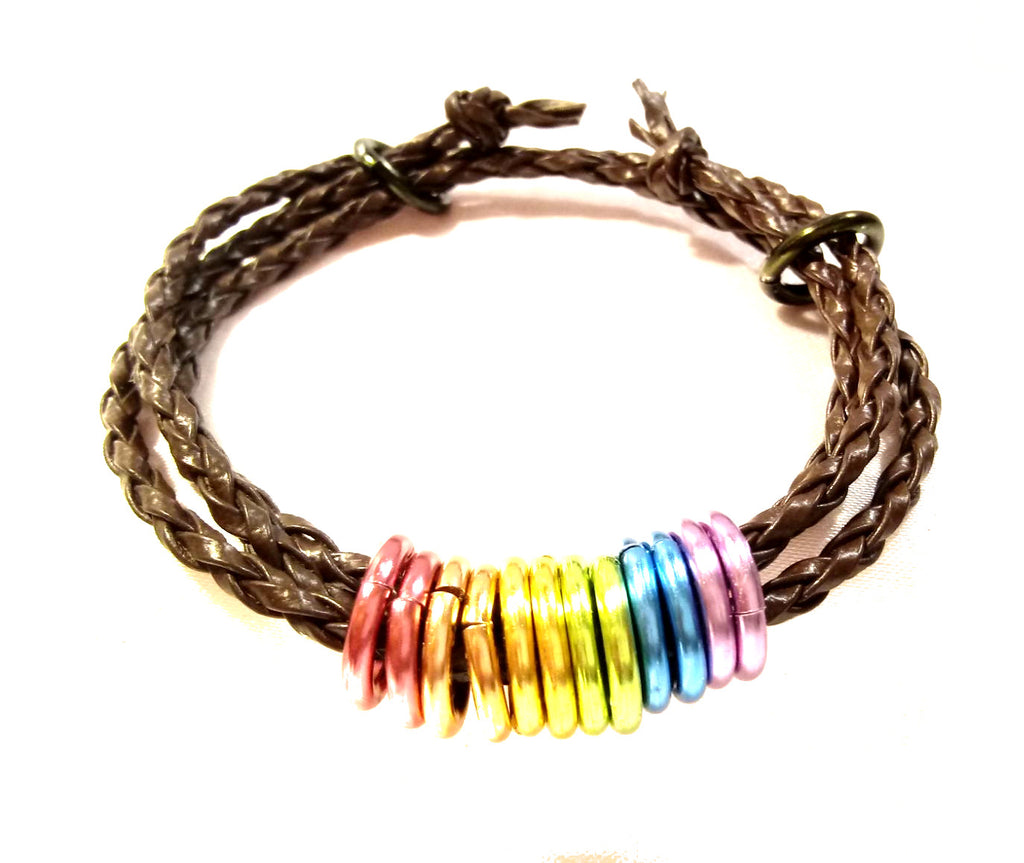 Got Pride Rainbow Rings Wrap Bracelet