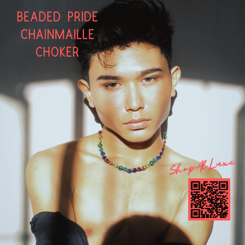 Beaded Pride Chainmaille Choker