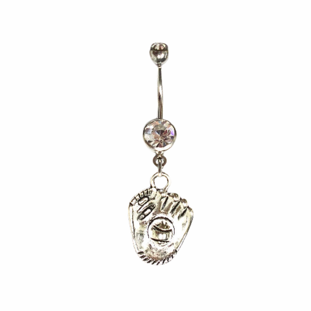 Copy of 14 Gauge Softball Glove Belly Ring