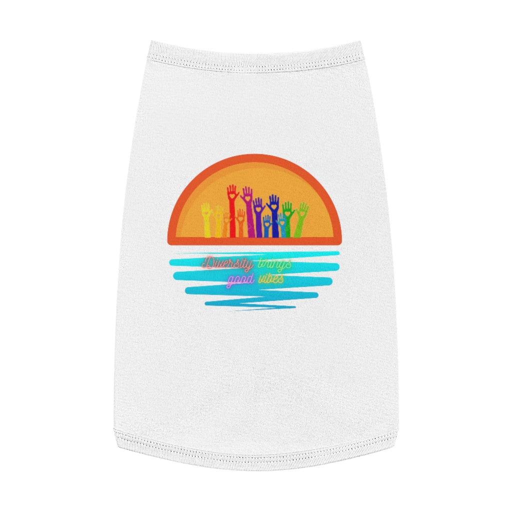 Diversity Brings Good Vibes Pet Tank Top