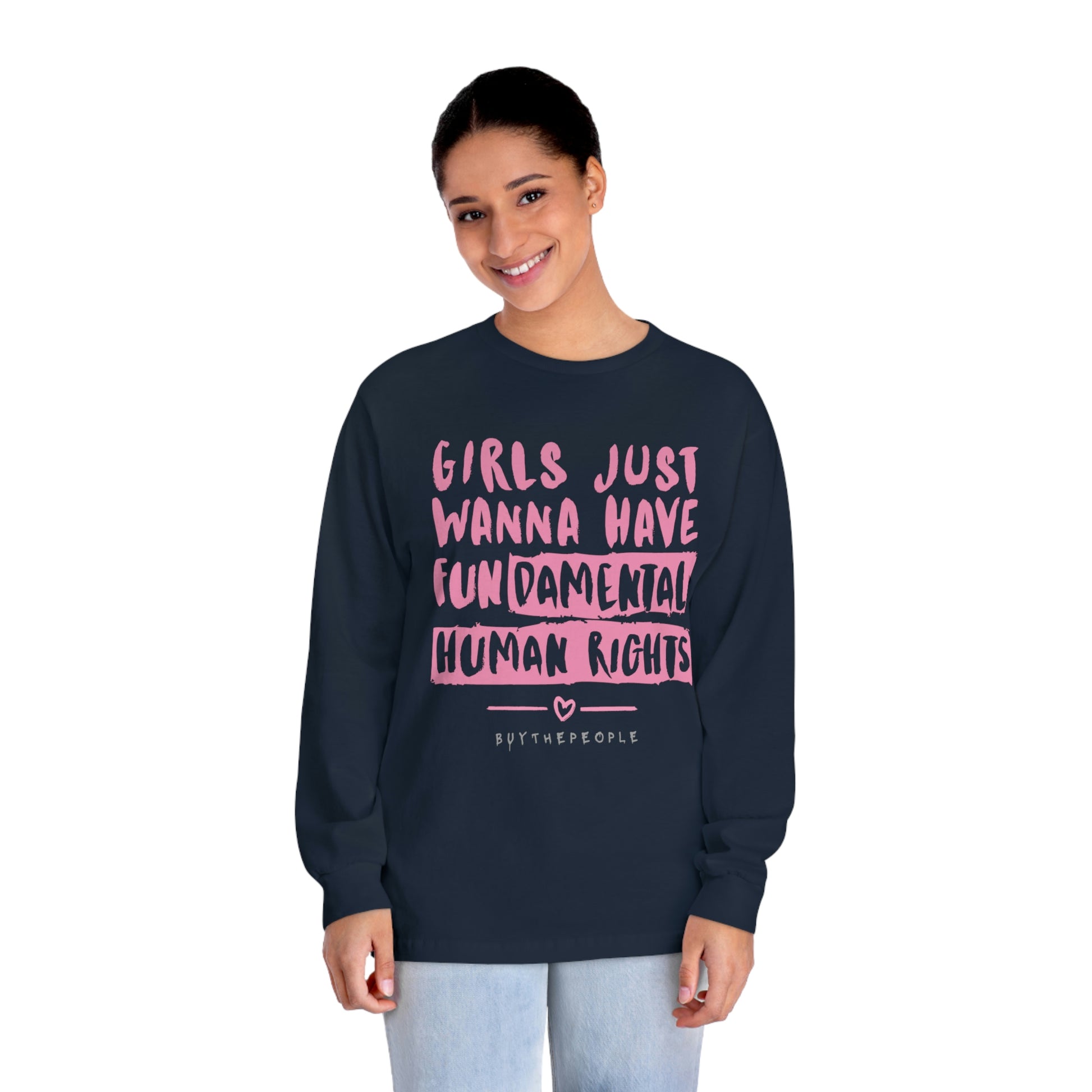 GIRLS JUST WANNA HAVE FUNdamental Rights! Classic Long Sleeve T-Shirt