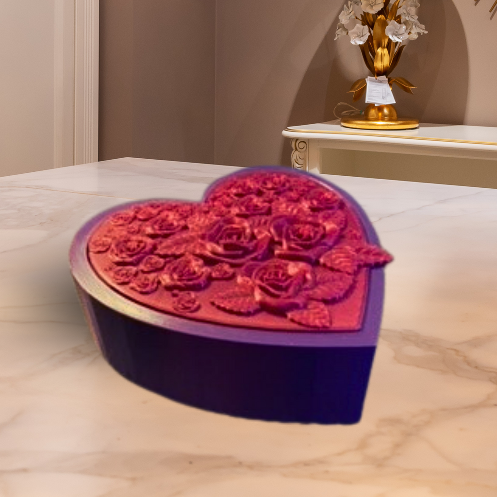 ADORABLE HEART BOX 3D PRINTED FIGURE WITH SECRET COMPARTMENT