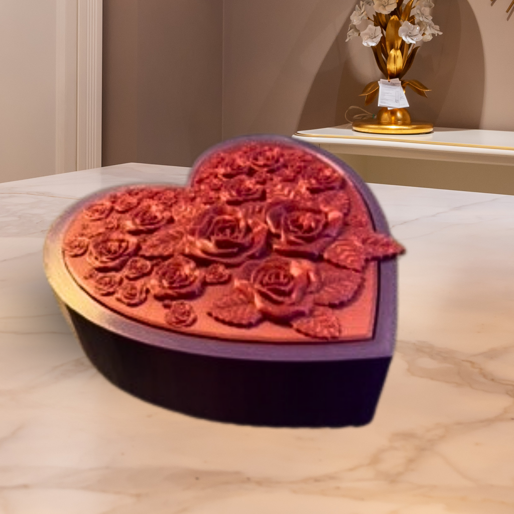 ADORABLE HEART BOX 3D PRINTED FIGURE WITH SECRET COMPARTMENT