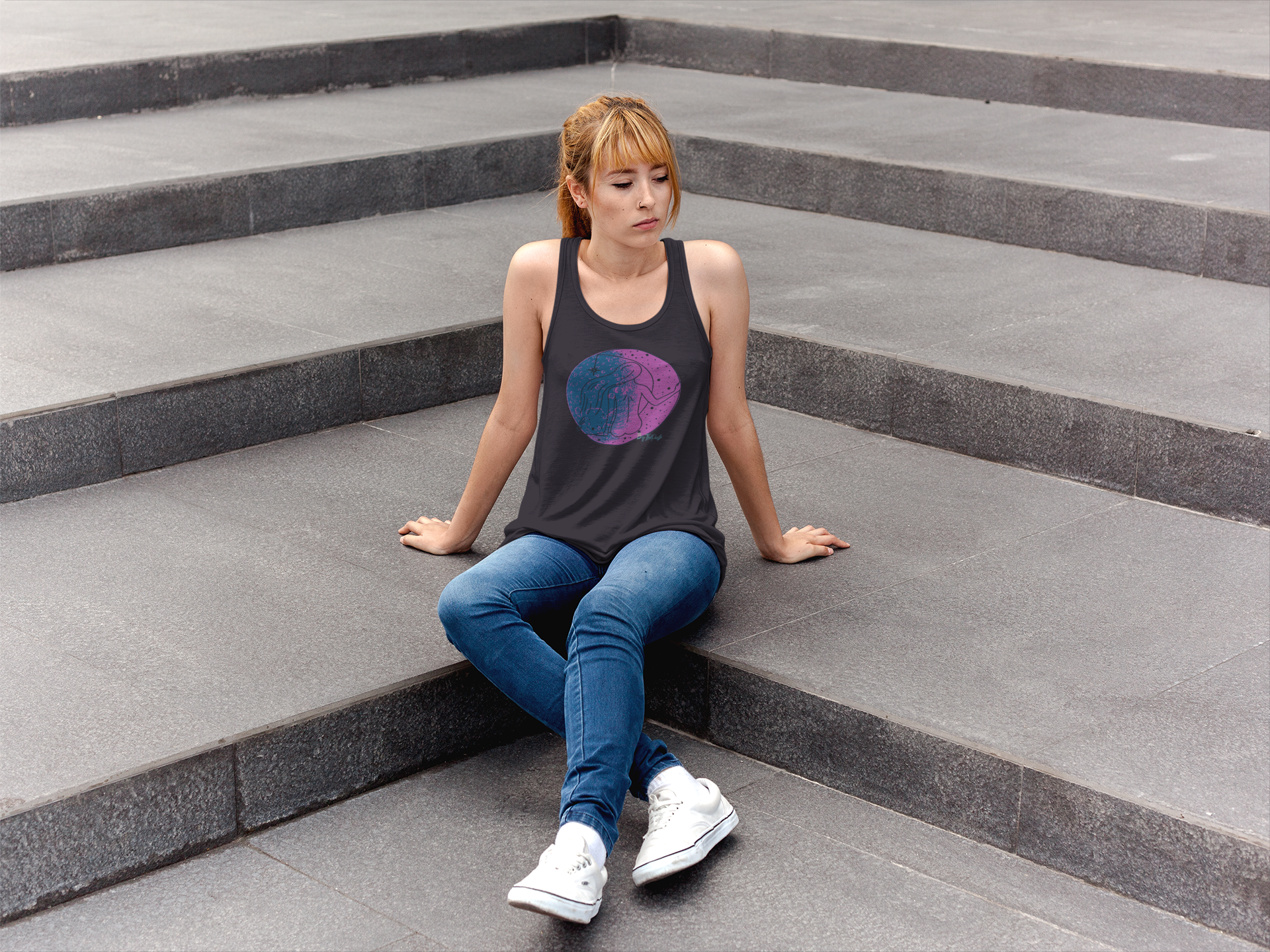 ALLTHINGSWOMAN Flowy Scoop Muscle Tank