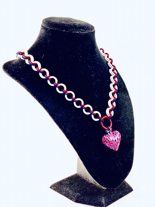 American Grafitti Sub Heart Discreet Daytime Choker
