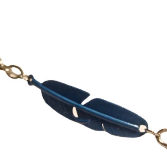 American Heritage Feather And Steel Bracelet