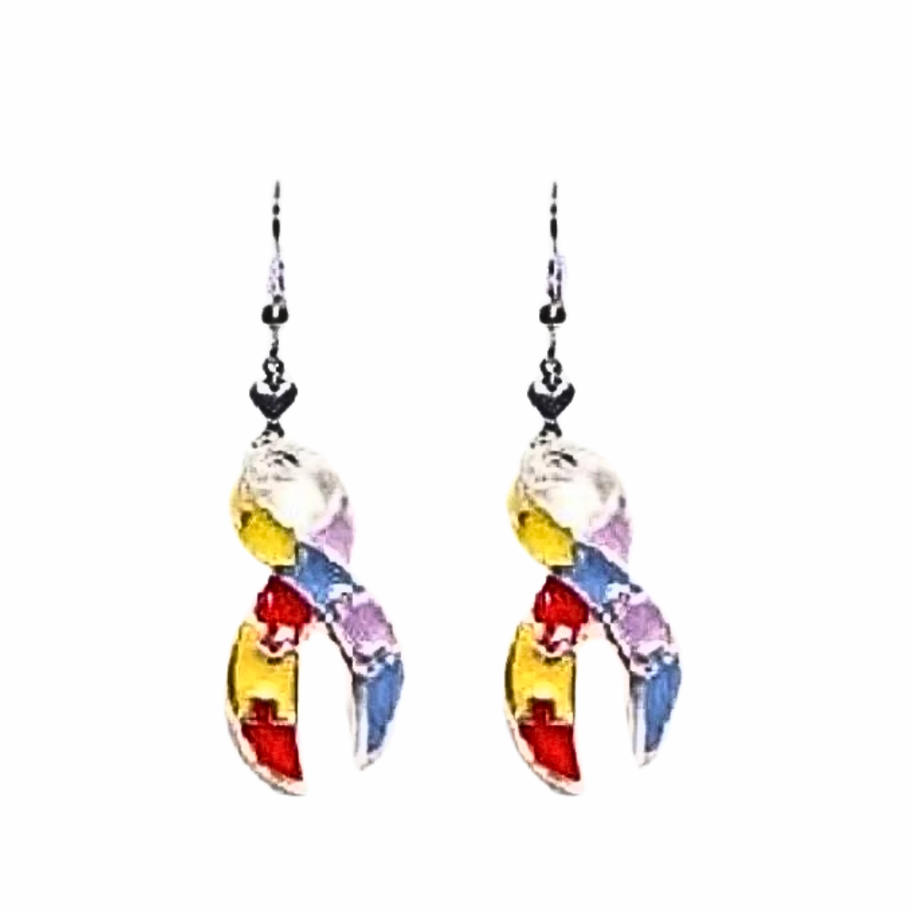 Autism Spectrum Awareness Ribbon Earrings