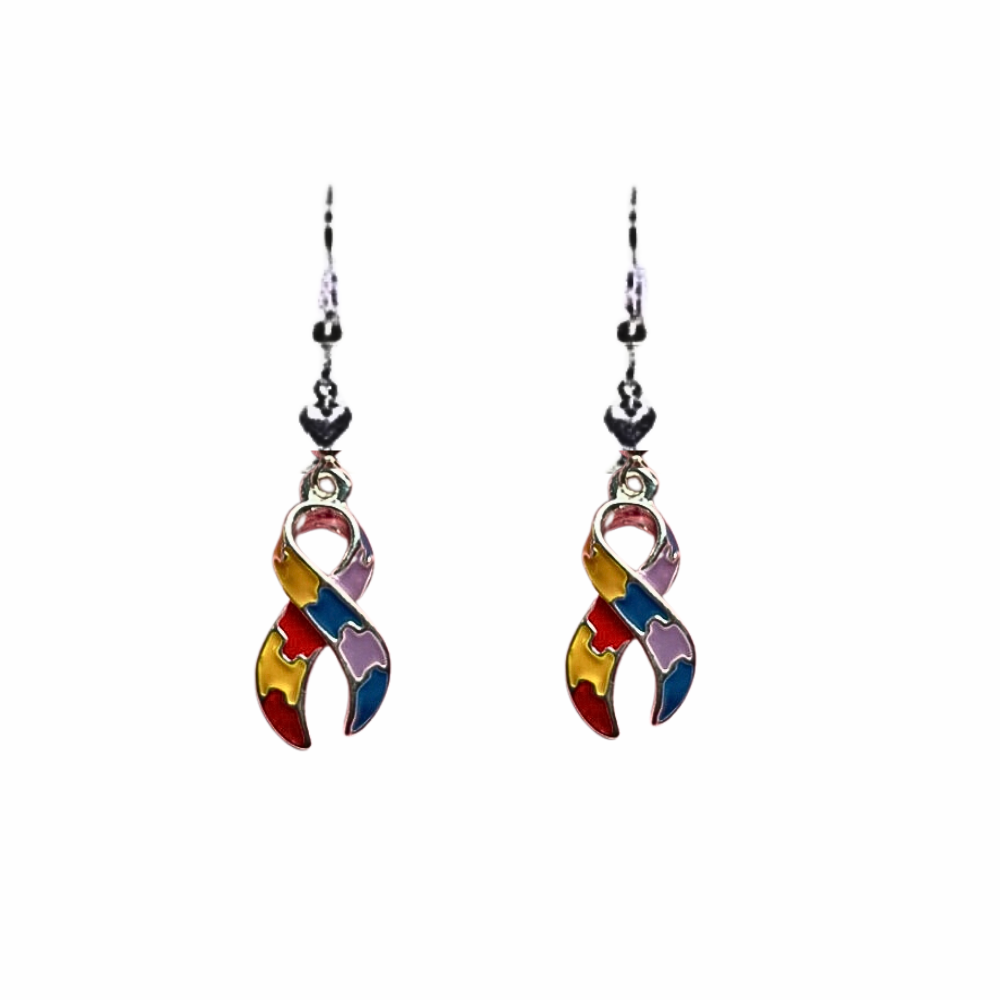 Autism Spectrum Awareness Ribbon Earrings