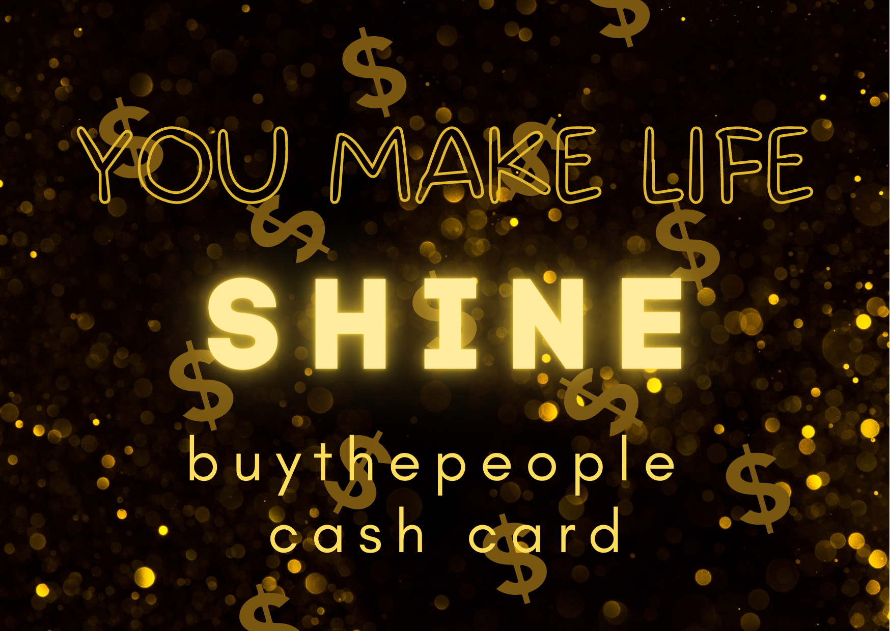 BUYTHEPEOPLE CASH CARD