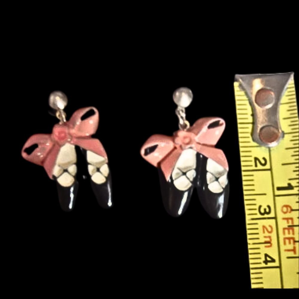 Ballet Dance Slippers Novelty Earrings