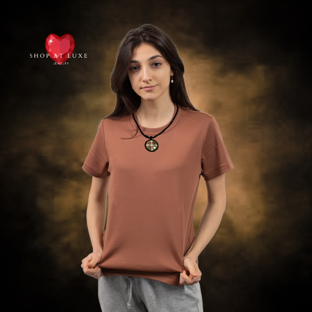 Celtic Cross Pendant Twist Necklace