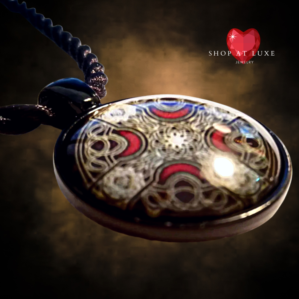 Celtic Cross Pendant Twist Necklace