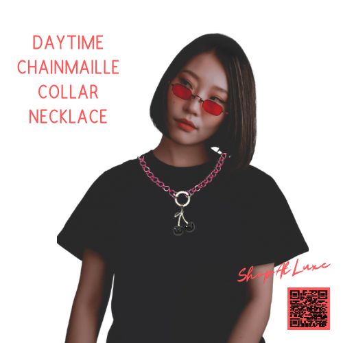 Black Cherries Chainmaille Daytime Choker