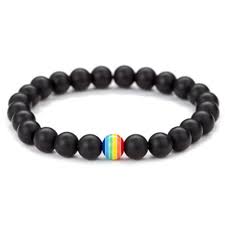 Gay Pride Rainbow Beaded Bracelet