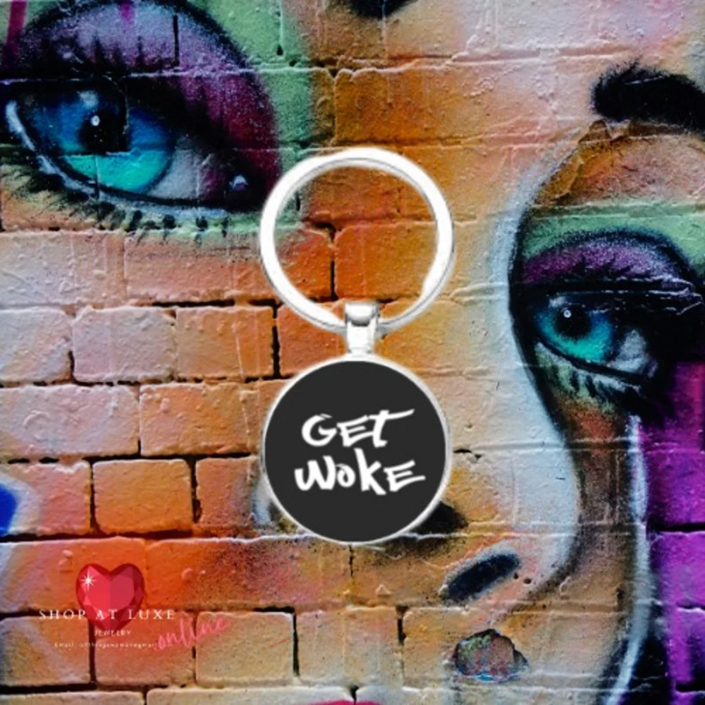 Get Woke Peaceful Protest Keychain