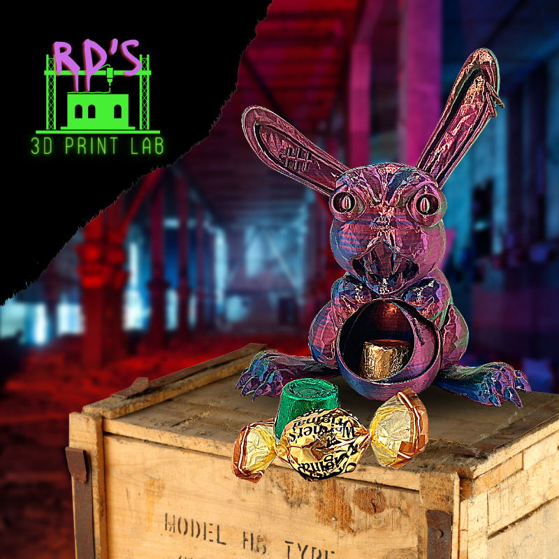 NOT YOUR AVERAGE BUNNY (PURPLE & BLUE METALLIC) WITH SECRET COMPARTMENT