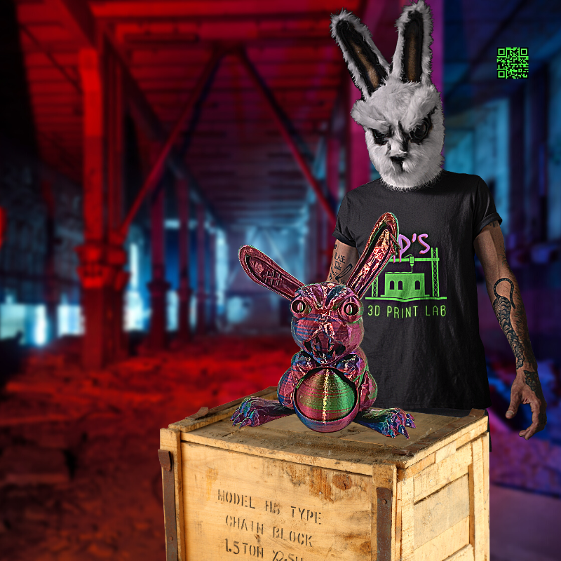 NOT YOUR AVERAGE BUNNY (PURPLE & BLUE METALLIC) WITH SECRET COMPARTMENT