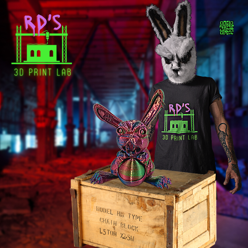 NOT YOUR AVERAGE BUNNY (PURPLE & BLUE METALLIC) WITH SECRET COMPARTMENT