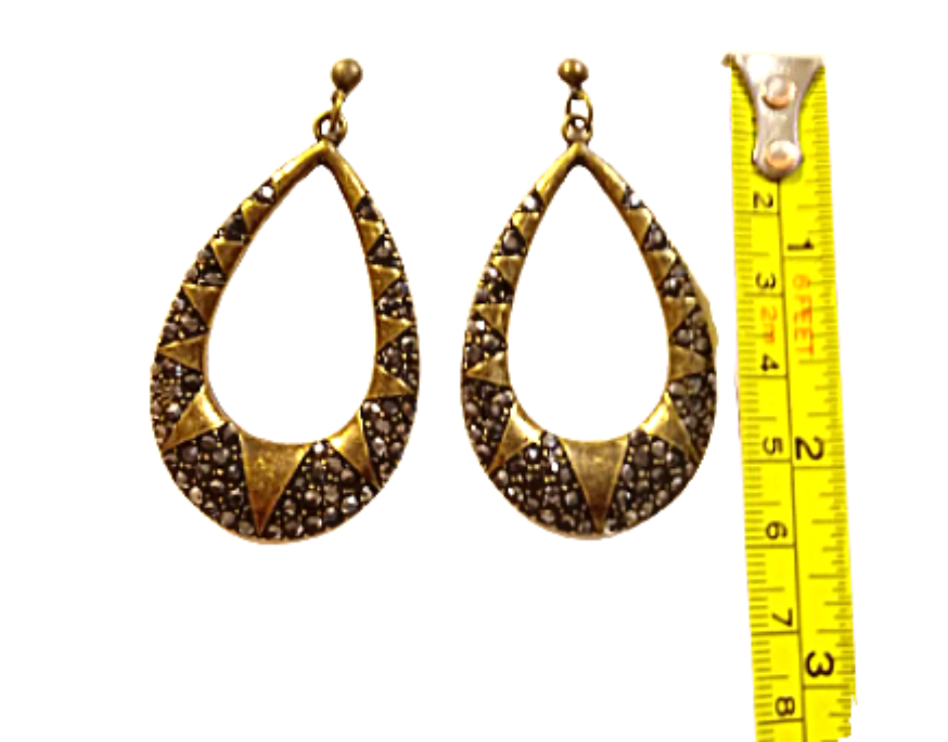 African Themed Drop Earrings