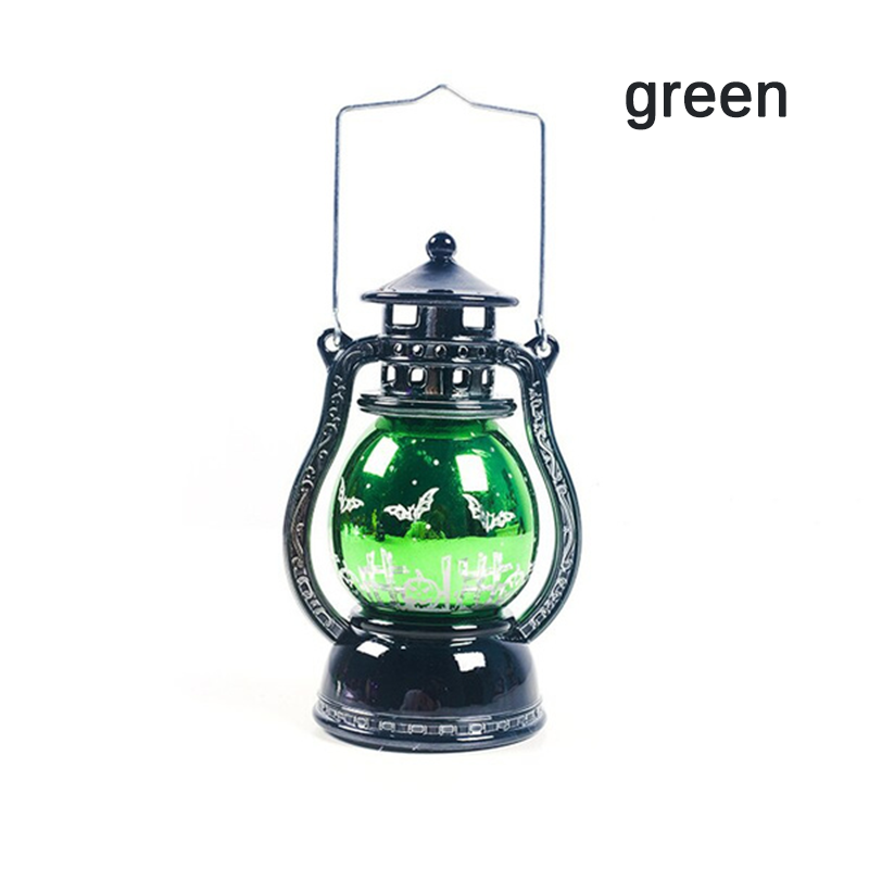 Halloween Led Lantern Retro Laser Pony Lamp Light Lamp For Party Home Bar Decoration Small Oil