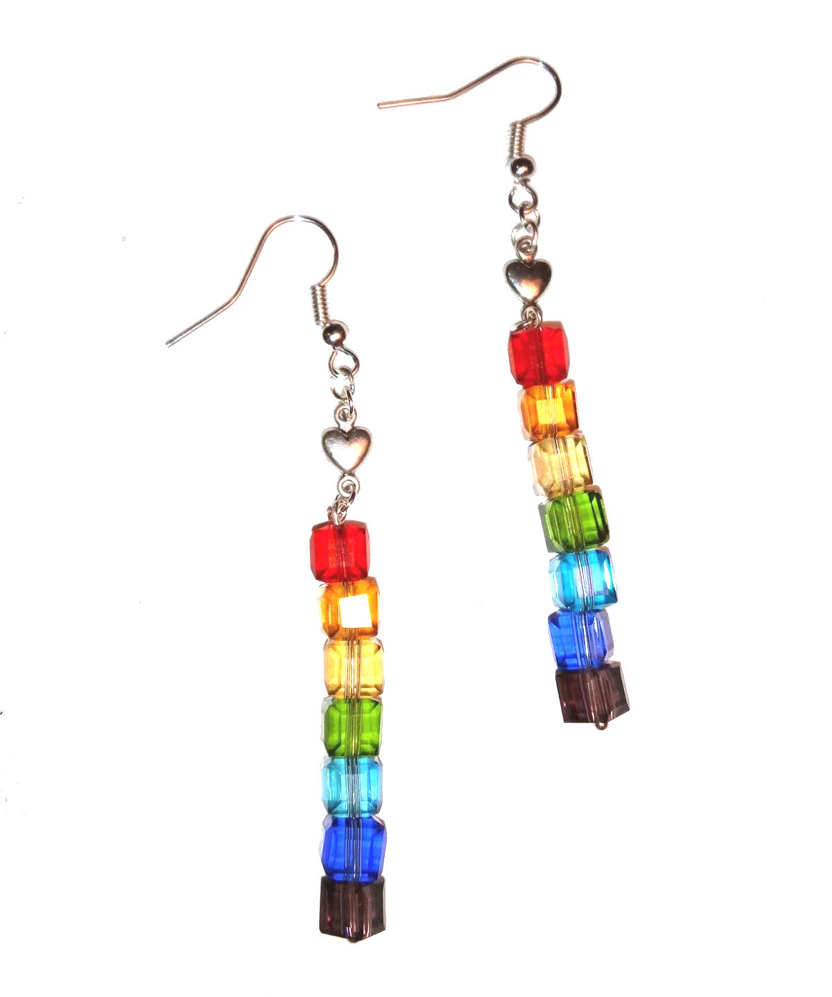 Gay Hearts And Pride Earrings