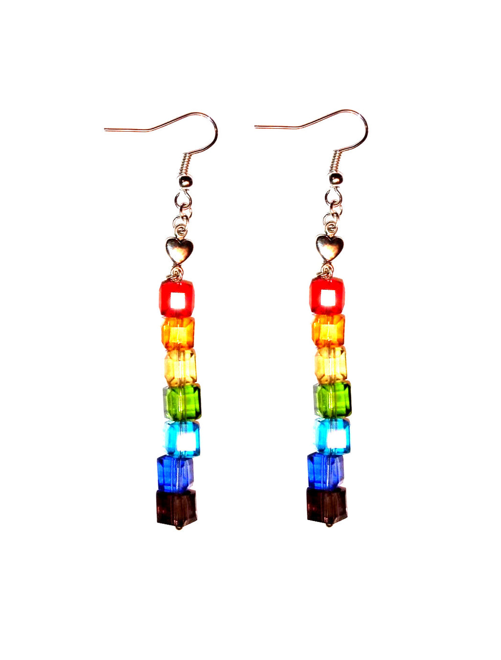 Gay Hearts And Pride Earrings