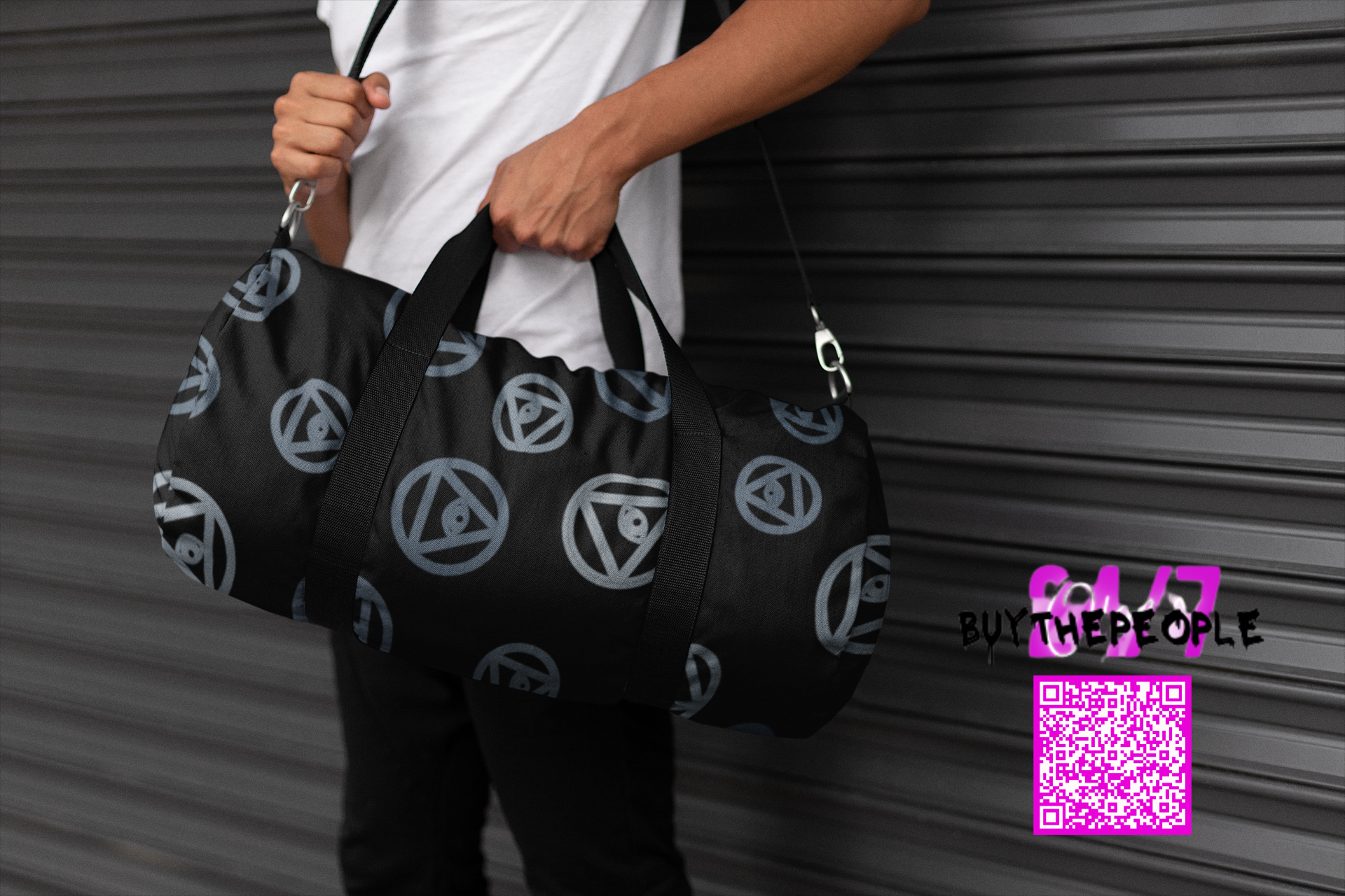Evil Eye Of Horus Blues Duffel Bag