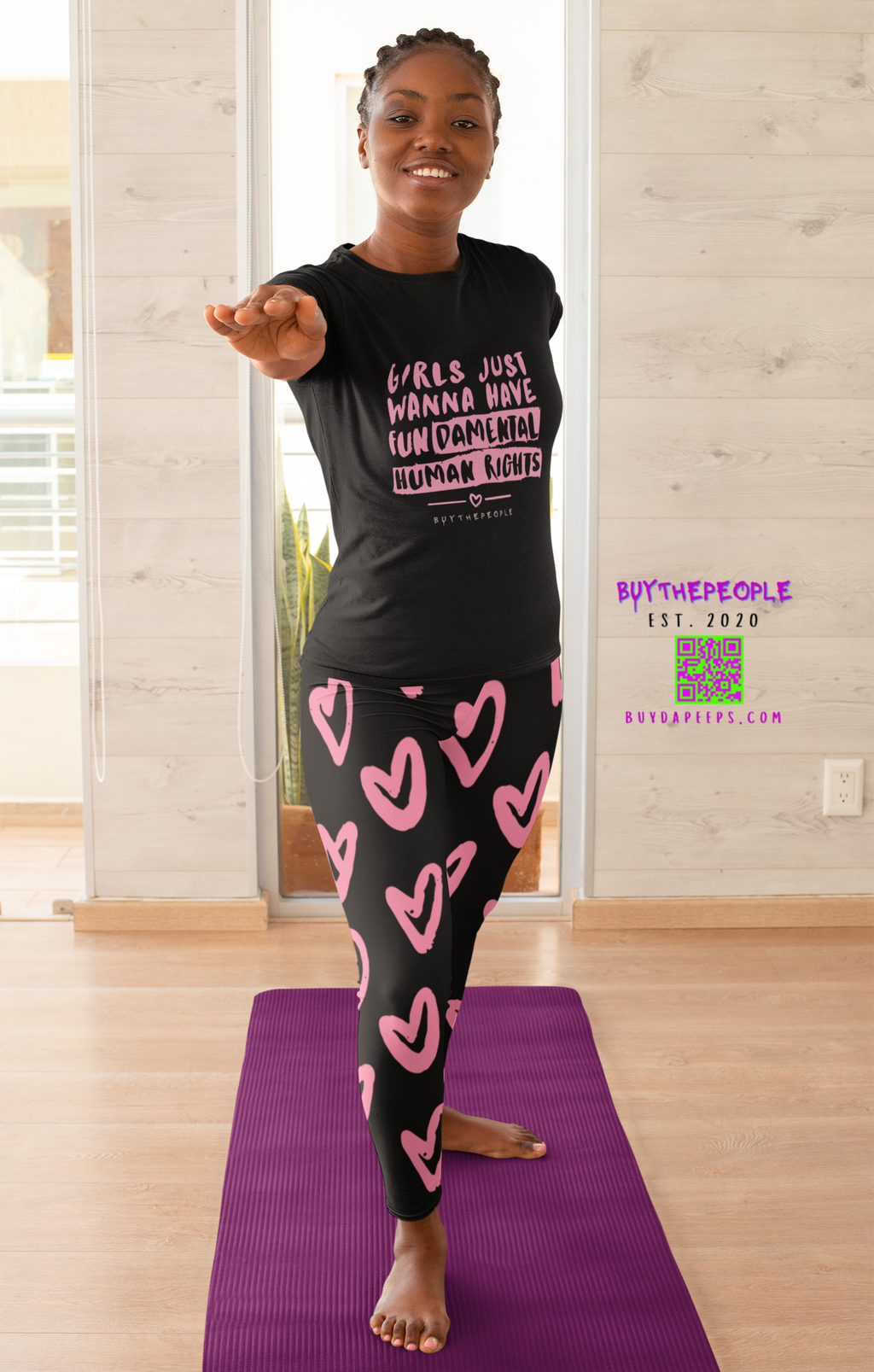 Happy Hearts Stretchy Leggings